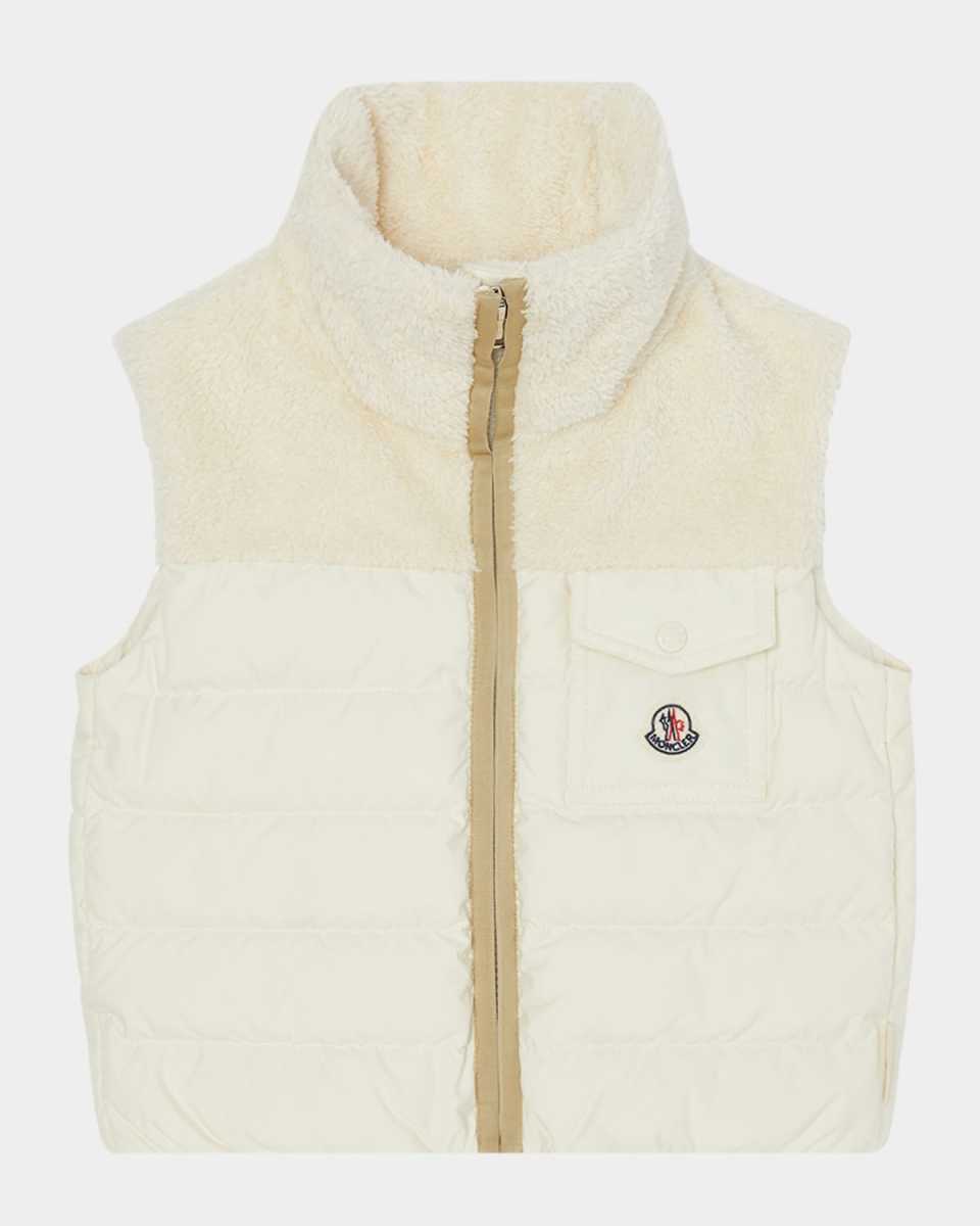 Girl's Jeromy Teddy Trim Vest, Size 12-14